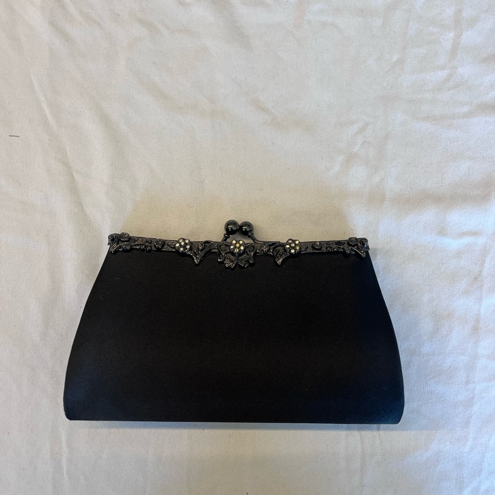 Jessica McClintock Elegant Black Clutch Bag